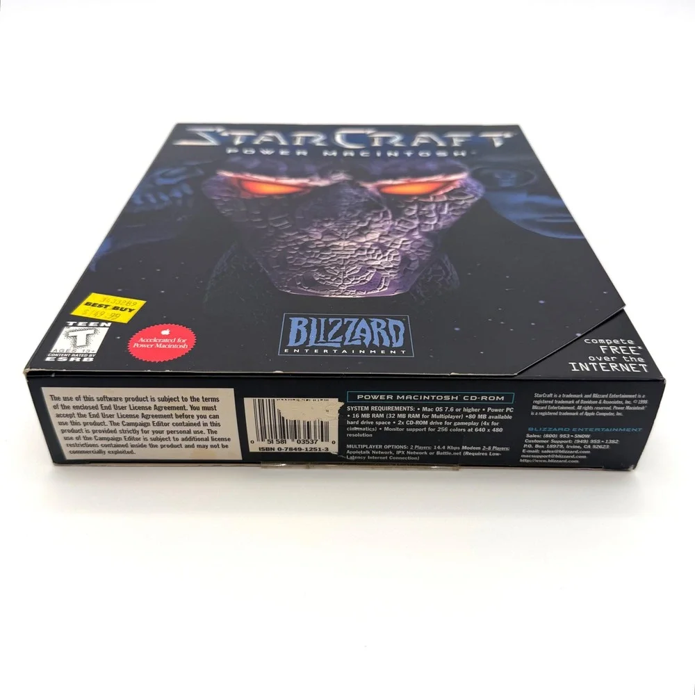 StarCraft Mac Big Box 1998 Power Macintosh Complete Blizzard Entertainment